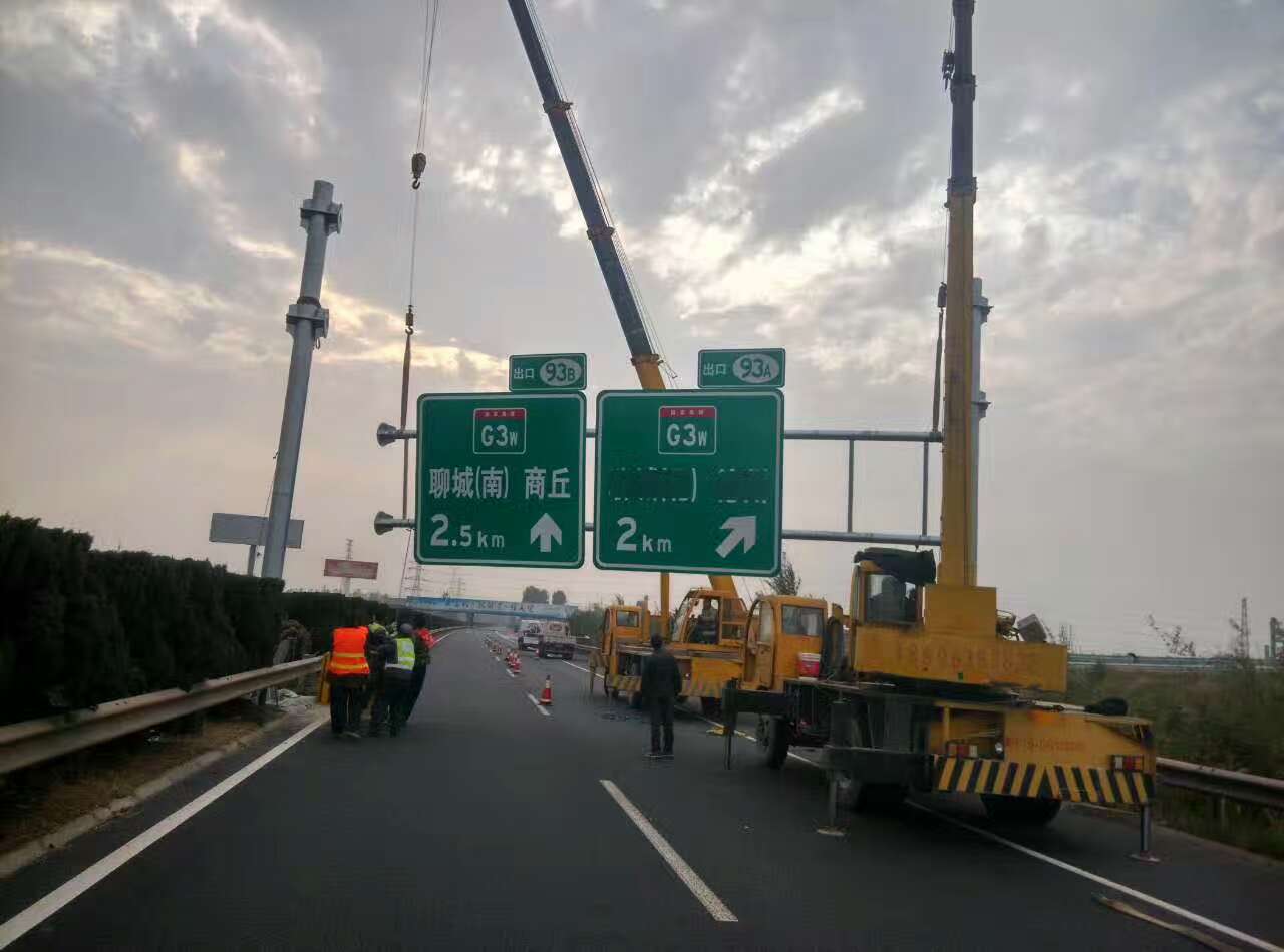 扬州扬州高速公路标志牌施工案例
